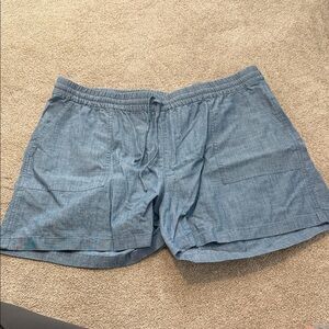 J. Crew Blue Elastic Waist Shorts